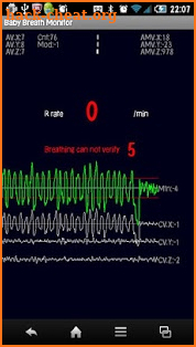 Baby breath monitor screenshot