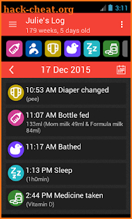 Baby Care Log screenshot