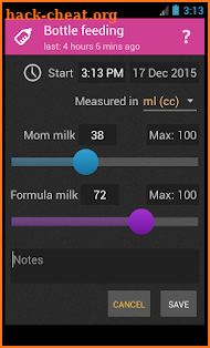 Baby Care Log screenshot