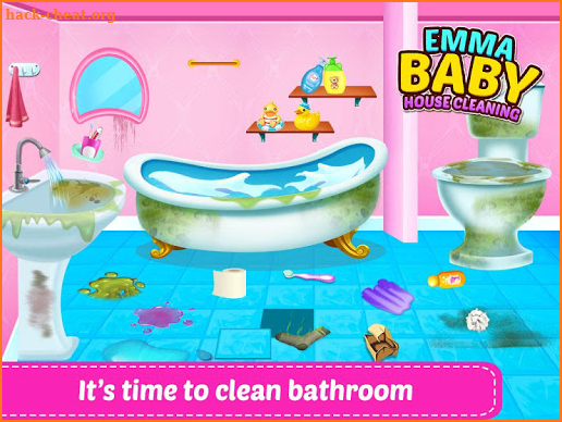 Baby Emma House Cleaning - Home Cleanup Girls Game screenshot