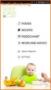 Baby Food Chart screenshot