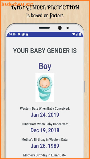 BABY GENDER PREDICTION screenshot