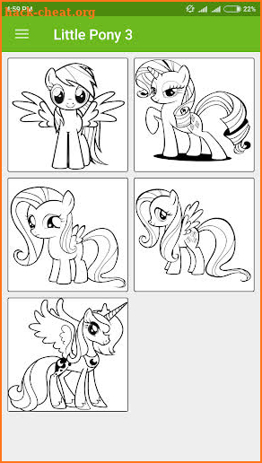 Baby Little Pony Coloring Pages screenshot