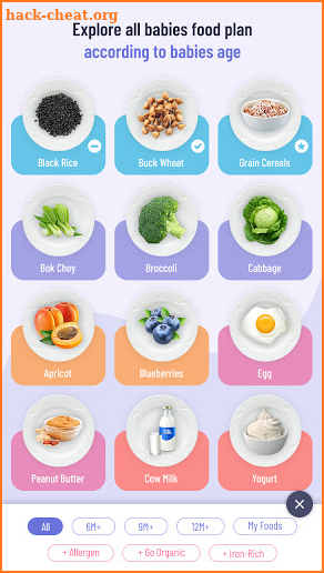 Baby Meal Tracker - Baby Weaning & Nutrients Guide screenshot