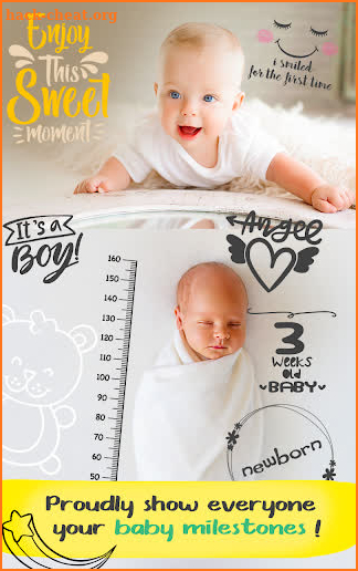 Baby Milestone – Photo Editor for Parents screenshot