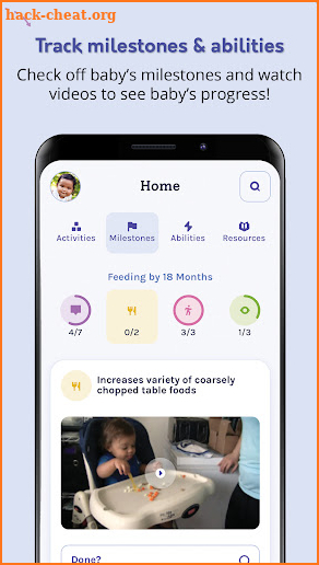 Baby Milestones and Activities screenshot