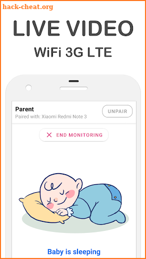 Baby Monitor 👶 and Lullaby 😴 3G LTE WiFi screenshot