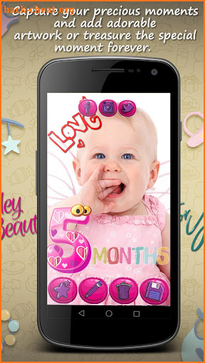 Baby Month Stickers - Baby Monthly Photo App screenshot