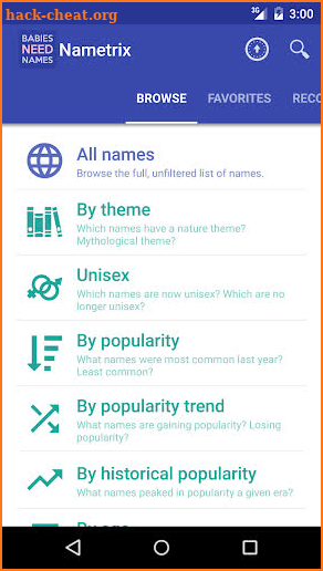 Baby Names by Nametrix screenshot
