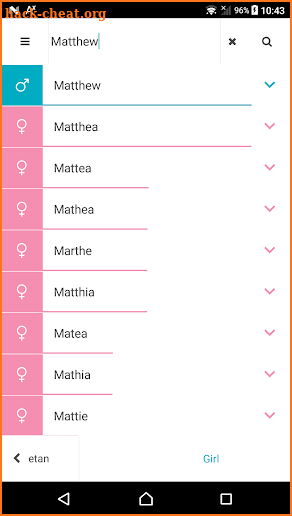 Baby Names Explorer screenshot