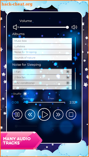 Baby night light - lullabies white noise screenshot