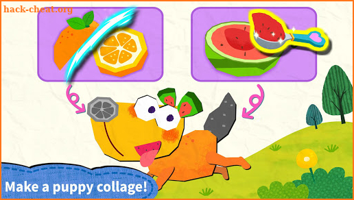 Baby Panda's creative collage design screenshot