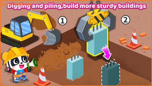 Baby Panda's Earthquake-resistant Building screenshot