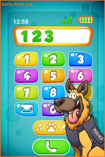 Baby Phone game for Kids 📱💬✉️🐶🔢🎵 screenshot