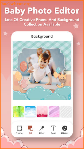 Baby Photo Editor : Tootsie Baby Photo screenshot