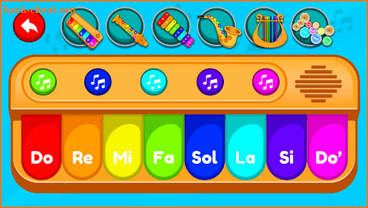 Baby piano screenshot