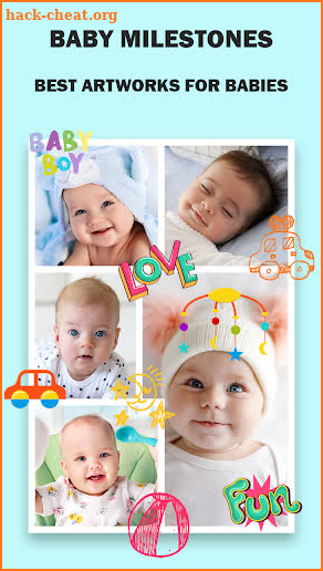 Baby Pic Editor Milestones screenshot