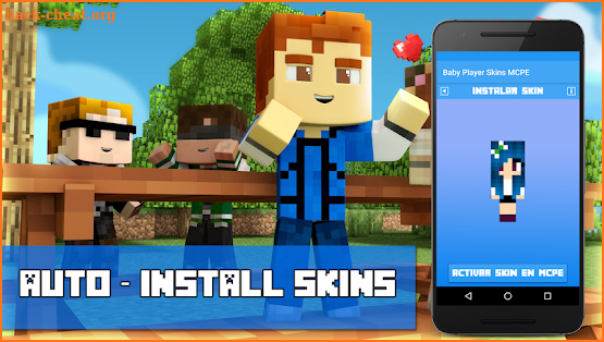 Baby Player Addon Skins MCPE screenshot