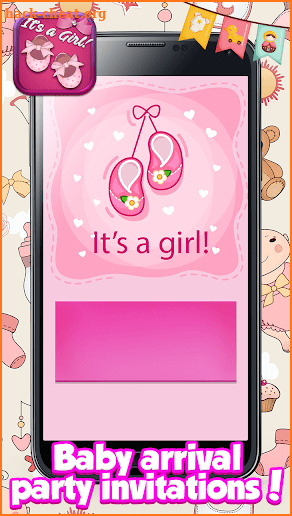 Baby Shower Cards for Girls: Greeting & Invitation screenshot