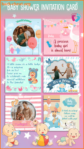 Baby Shower Invitation Maker 🍼 Card Creator 2020 screenshot