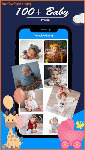 Baby story Template and editor screenshot