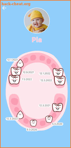 Baby Teeth Tracker screenshot