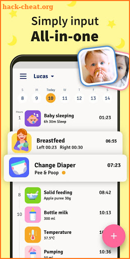 Baby Tracker, Feeding, Diaper Changing for Newborn screenshot