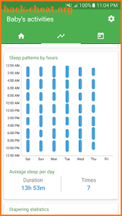 Baby tracker - feeding, sleep and diaper screenshot