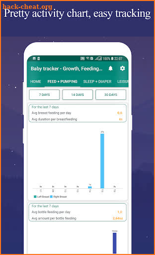 Baby tracker - feeding, sleep, diapers, growth screenshot