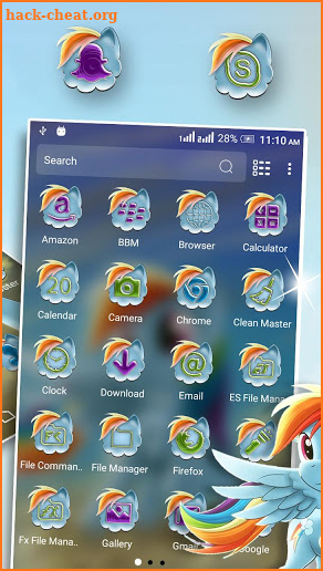 Baby Unicorn Launcher Theme screenshot