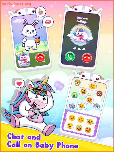 Baby Unicorn Phone For Kids screenshot