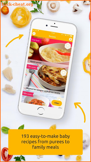 Baby weaning and recipes screenshot