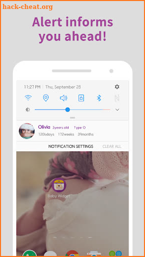 Baby Widget - Calculation of months screenshot