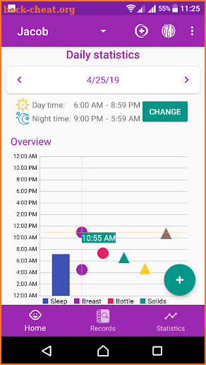 BabyAppy: breastfeeding, sleep and diapers tracker screenshot