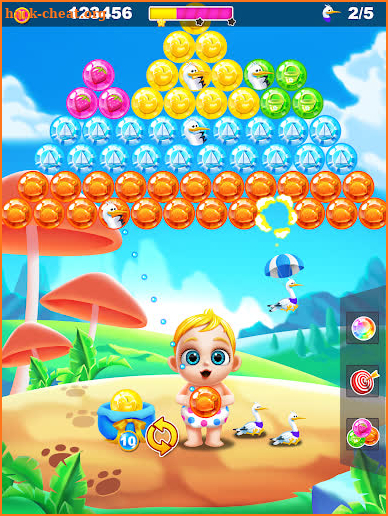 Baby's Bubble Shooter - Save the Storks! screenshot