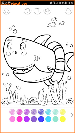 BabyShark Glitter Coloring Book screenshot