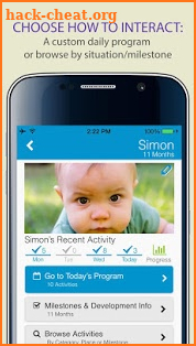 BabySparks - Development Activities and Milestones screenshot