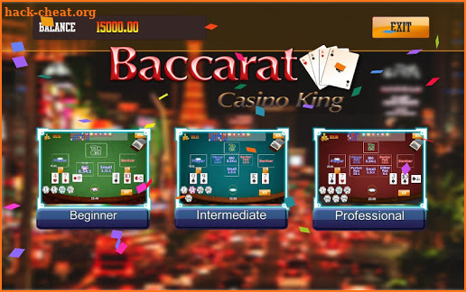 Baccarat  : CasinoKing free Non-online game screenshot