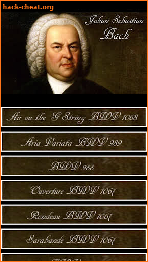 Bach symphony screenshot