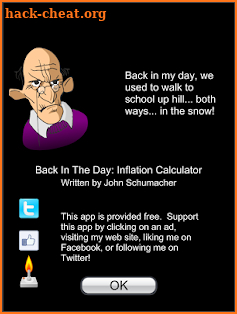 Back In The Day: Inflation Calculator screenshot