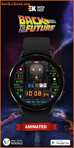 Back to the Future Watch Face screenshot