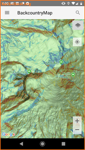 Backcountry Map screenshot