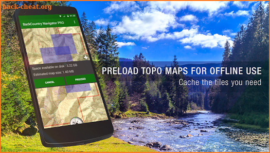 BackCountry Navigator TOPO GPS screenshot