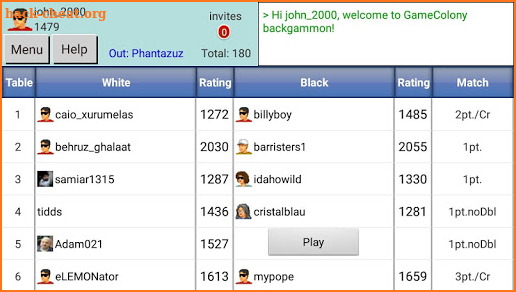 Backgammon Club screenshot