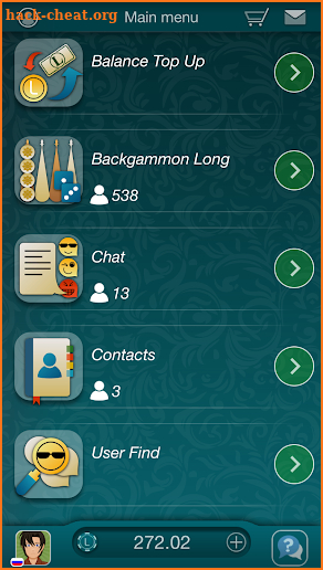 Backgammon LiveGames screenshot