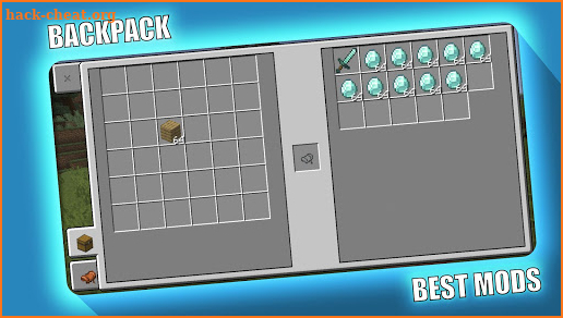 BACKPACK MOD MCPE screenshot