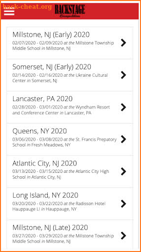 Backstage Competition screenshot