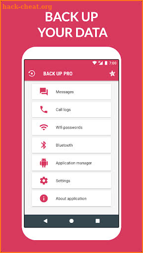 Backup: Messages, Call logs, Apps and More. screenshot