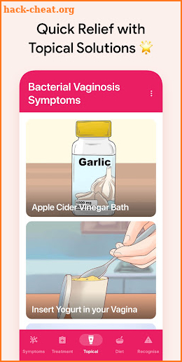 Bacterial Vaginosis Symptoms screenshot