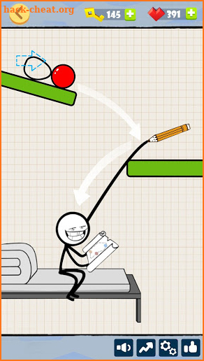 Bad Luck Stickman- Addictive draw line casual game screenshot